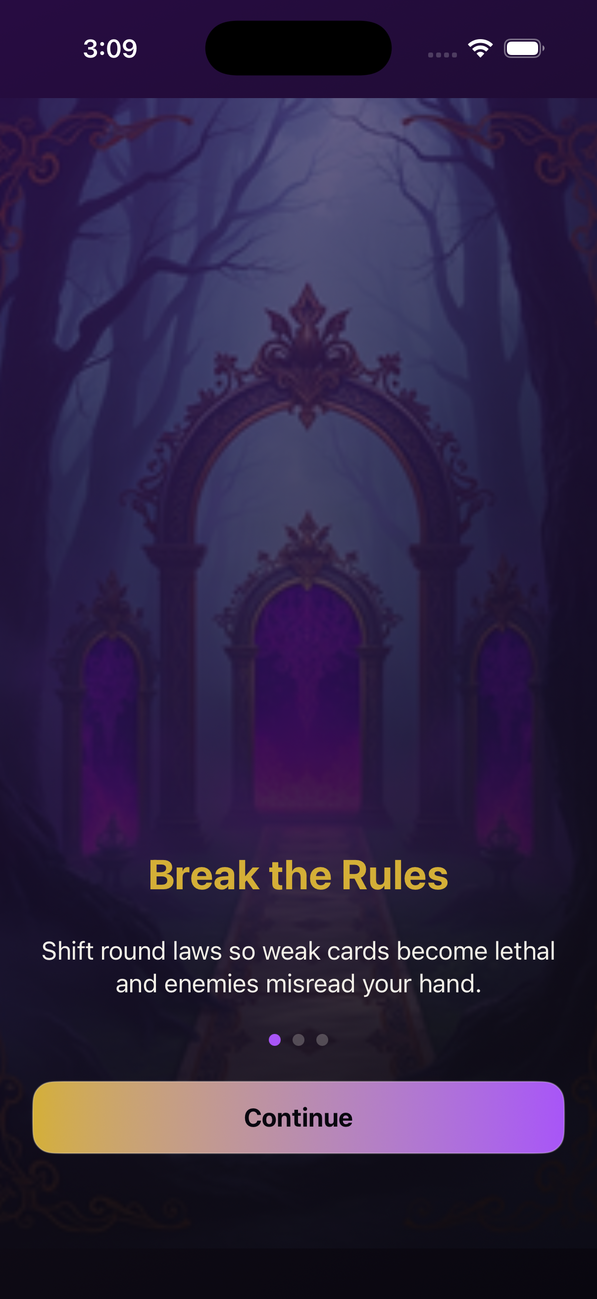 Onboarding screen
